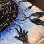 Call Me Aurora (encaustic detail) by Lilis K'Dair & Andrew Batcher