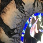 Call Me Aurora (encaustic detail) by Lilis K'Dair & Andrew Batcher